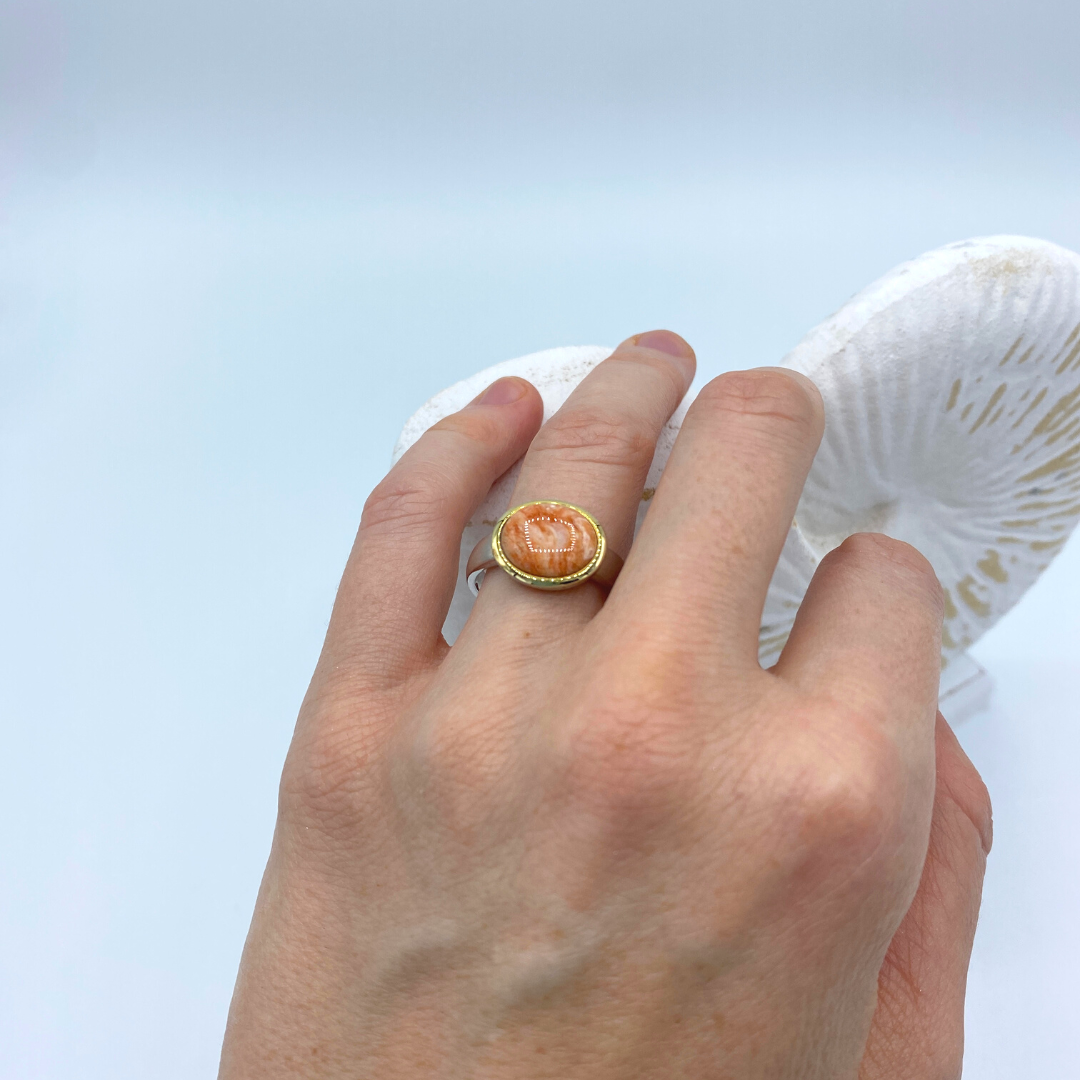 2,5 Karat Tansanit & Blauer Feueropal Inlay 925 Sterling Silber Ring Größen 6,7,8,9