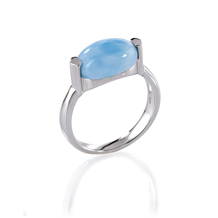 Ring mit Larimar - the blue escape jewelry
