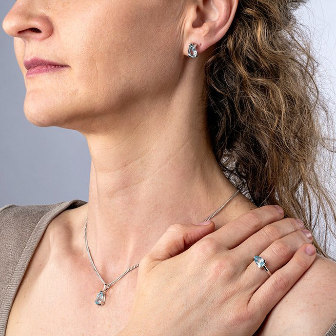 the blue escape jewelry - Set WATERDROP