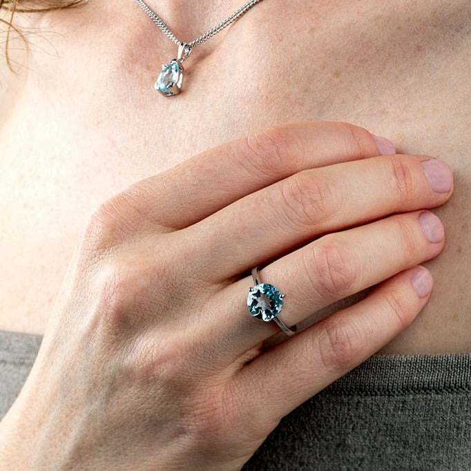 Ring WAVE - the blue escape jewelry